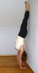Yogahaltung Handstand